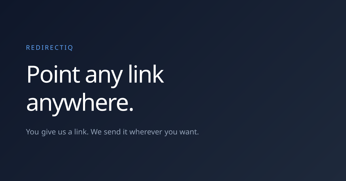 A Cloud Based Redirect Management Platform